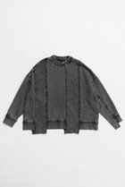 【プランク プロジェクト/PRANK PROJECT】のピグメントピアッシングスウェットトップ / Pigment Pierced Sweat Top 人気、トレンドファッション・服の通販 founy(ファニー) ファッション Fashion レディースファッション Fashion for Women トップス・カットソー Cut & Sew Tops シャツ・ブラウス・オフィスカジュアル Elegant Blouses & Button-Ups レディースパーカー・カジュアルフーディー Casual Hoodies & Sweatshirts ロングTシャツ・Tシャツ Longline T-Shirts & Tees スウェット・クルーネックトップス Sweatshirts & Crewnecks / Relaxed Fit Sweat Tops カットソー・ベーシックTシャツ Cut-and-Sewn Tops / Stretch Tees & Basics セットアップ Set-Up, Coordinated Outfit thumbnail BLK(ブラック)|ID: prp329100004886716 ipo3291000000036485211