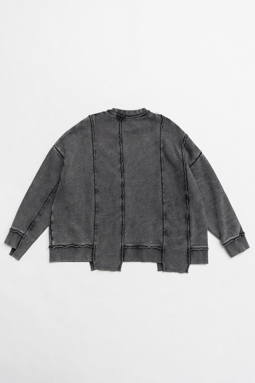 【プランク プロジェクト/PRANK PROJECT】のピグメントピアッシングスウェットトップ / Pigment Pierced Sweat Top 人気、トレンドファッション・服の通販 founy(ファニー) 　ファッション　Fashion　レディースファッション　Fashion for Women　トップス・カットソー　Cut & Sew Tops　シャツ・ブラウス・オフィスカジュアル　Elegant Blouses & Button-Ups　レディースパーカー・カジュアルフーディー　Casual Hoodies & Sweatshirts　ロングTシャツ・Tシャツ　Longline T-Shirts & Tees　スウェット・クルーネックトップス　Sweatshirts & Crewnecks / Relaxed Fit Sweat Tops　カットソー・ベーシックTシャツ　Cut-and-Sewn Tops / Stretch Tees & Basics　セットアップ　Set-Up, Coordinated Outfit　other-6|ID: prp329100004886716 ipo3291000000036485216