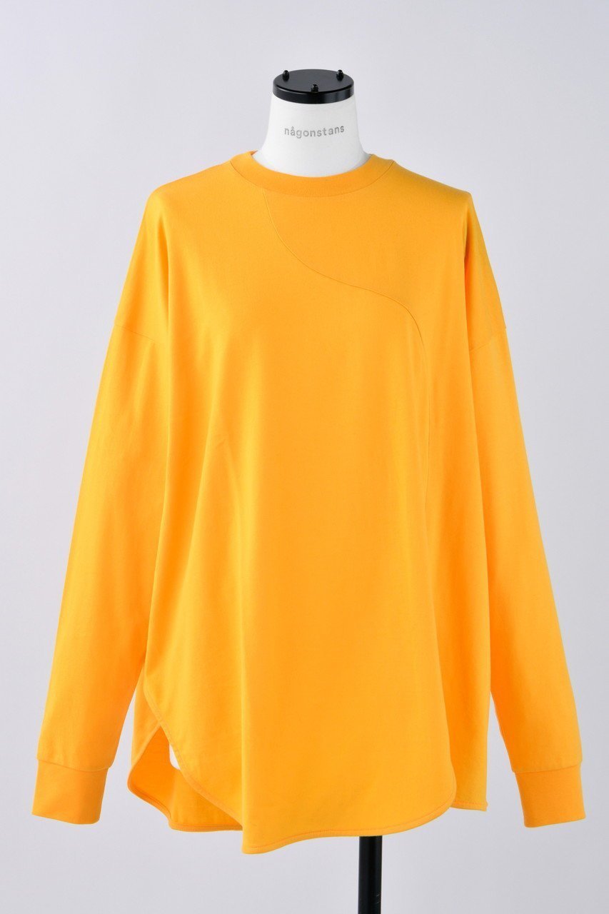 【ナゴンスタンス/nagonstans】のCO天竺 ラウンドヘム ロンT インテリア・キッズ・メンズ・レディースファッション・服の通販 founy(ファニー) 　ファッション　Fashion　レディースファッション　Fashion for Women　トップス・カットソー　Cut & Sew Tops　シャツ・ブラウス・オフィスカジュアル　Elegant Blouses & Button-Ups　ロングTシャツ・Tシャツ　Longline T-Shirts & Tees　カットソー・ベーシックTシャツ　Cut-and-Sewn Tops / Stretch Tees & Basics　カットソー　Cut and Sewn Top　シンプル　Simple, Minimal　スリーブ　Sleeve, Long Sleeve / Short Sleeve　ロング　Long, Long-Length　Papaya|ID: prp329100004886718 ipo3291000000036485226