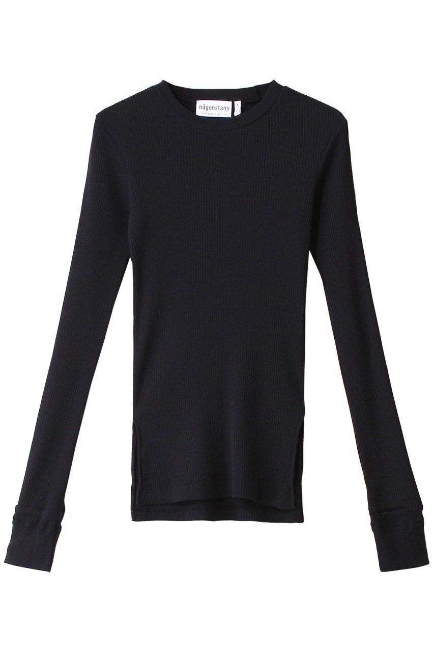 【ナゴンスタンス/nagonstans】のCOテレコ クルーN/C ロンT インテリア・キッズ・メンズ・レディースファッション・服の通販 founy(ファニー) 　ファッション　Fashion　レディースファッション　Fashion for Women　トップス・カットソー　Cut & Sew Tops　シャツ・ブラウス・オフィスカジュアル　Elegant Blouses & Button-Ups　ロングTシャツ・Tシャツ　Longline T-Shirts & Tees　カットソー・ベーシックTシャツ　Cut-and-Sewn Tops / Stretch Tees & Basics　スリーブ　Sleeve, Long Sleeve / Short Sleeve　テレコ　Ribbed, Rib Stitch　ロング　Long, Long-Length　A/W・秋冬　Autumn/Winter　Space|ID: prp329100004886719 ipo3291000000036485232