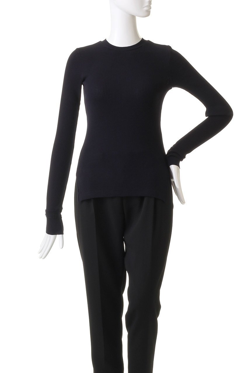 【ナゴンスタンス/nagonstans】のCOテレコ クルーN/C ロンT 人気、トレンドファッション・服の通販 founy(ファニー) 　ファッション　Fashion　レディースファッション　Fashion for Women　トップス・カットソー　Cut & Sew Tops　シャツ・ブラウス・オフィスカジュアル　Elegant Blouses & Button-Ups　ロングTシャツ・Tシャツ　Longline T-Shirts & Tees　カットソー・ベーシックTシャツ　Cut-and-Sewn Tops / Stretch Tees & Basics　スリーブ　Sleeve, Long Sleeve / Short Sleeve　テレコ　Ribbed, Rib Stitch　ロング　Long, Long-Length　A/W・秋冬　Autumn/Winter　other-2|ID: prp329100004886719 ipo3291000000036485233