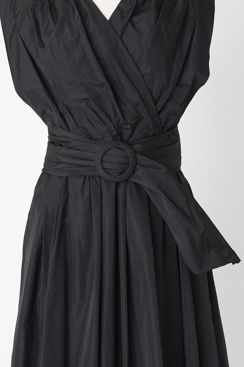 【オーヴィル/EAUVIRE】のタックギャザーベルトドレス 人気、トレンドファッション・服の通販 founy(ファニー) 　ファッション　Fashion　レディースファッション　Fashion for Women　ワンピース　Dresses　フォーマル・パーティードレス・結婚式用ドレス　Elegant & Casual Dresses　チュニック　Tunic Tops & Dresses　ベルト&ウエストマーク　Belts & Waist Accessories　ギャザー　Gathered, Ruffled　シルク　Silk, 100% Silk　タフタ　Taffeta, Structured Fabric　チュニック　Tunic, Long Top　ドレス　Dress, One-Piece　バランス　Balance, Style Balance　ランダム　Random, Irregular　ロング　Long, Long-Length　エレガント 上品　Elegant　定番　Standard, Basic Item　other-6|ID: prp329100004886756 ipo3291000000036485514