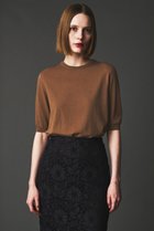 【オブリオ/AUBRIOT】のドライハイゲージセーター 人気、トレンドファッション・服の通販 founy(ファニー) ファッション Fashion レディースファッション Fashion for Women トップス・カットソー Cut & Sew Tops ニット Knit Tops & Sweaters カジュアルプルオーバー・ニットトップス Pullovers & Knit Tops / Casual Pullovers クラシック Classic, Timeless Style コンパクト Compact, Small Size シンプル Simple, Minimal セーター Sweater, Knitwear 半袖 Short Sleeve, Half Sleeve thumbnail キャメルブラウン|ID: prp329100004886769 ipo3291000000036485651