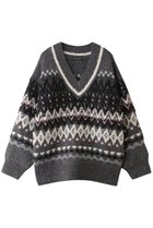 【メゾンスペシャル/MAISON SPECIAL】のMokemoke Argyle Knit Pullover/モケモケアーガイルニット GRY(グレー)|ID: prp329100004886783 ipo3291000000036485765