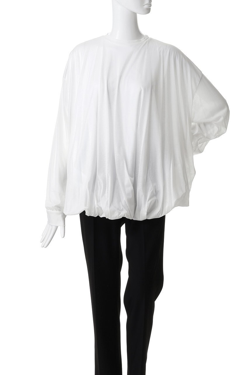 【ナゴンスタンス/nagonstans】のballoon long-sleeves ロングスリーブTシャツ 人気、トレンドファッション・服の通販 founy(ファニー) 　ファッション　Fashion　レディースファッション　Fashion for Women　トップス・カットソー　Cut & Sew Tops　シャツ・ブラウス・オフィスカジュアル　Elegant Blouses & Button-Ups　ロングTシャツ・Tシャツ　Longline T-Shirts & Tees　カットソー・ベーシックTシャツ　Cut-and-Sewn Tops / Stretch Tees & Basics　おすすめ　Recommended / Our Picks　エアリー　Airy Texture　カットソー　Cut and Sewn Top　シアー　Sheer, See-Through　スリーブ　Sleeve, Long Sleeve / Short Sleeve　バルーン　Balloon, Balloon Silhouette　ロング　Long, Long-Length　エレガント 上品　Elegant　other-2|ID: prp329100004886796 ipo3291000000036485876