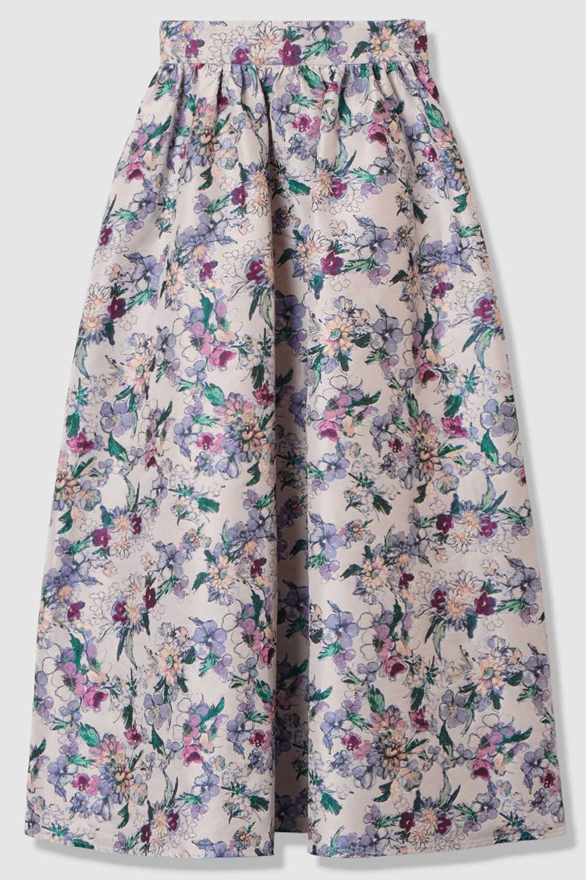 【アルアバイル/allureville】の【LOULOU WILLOUGHBY】LIMONTAフラワーJQ スカート インテリア・キッズ・メンズ・レディースファッション・服の通販 founy(ファニー) 　ファッション　Fashion　レディースファッション　Fashion for Women　スカート　Skirts　ロングスカート　Long Skirts / Maxi & Midi Skirts　イタリア　Italy　ジャカード／ジャガード　Jacquard, Woven Pattern　ファブリック　Fabric, Textile　フラワー　Flower, Floral　ロング　Long, Long-Length　エレガント 上品　Elegant　ラベンダー|ID: prp329100004886820 ipo3291000000036486061