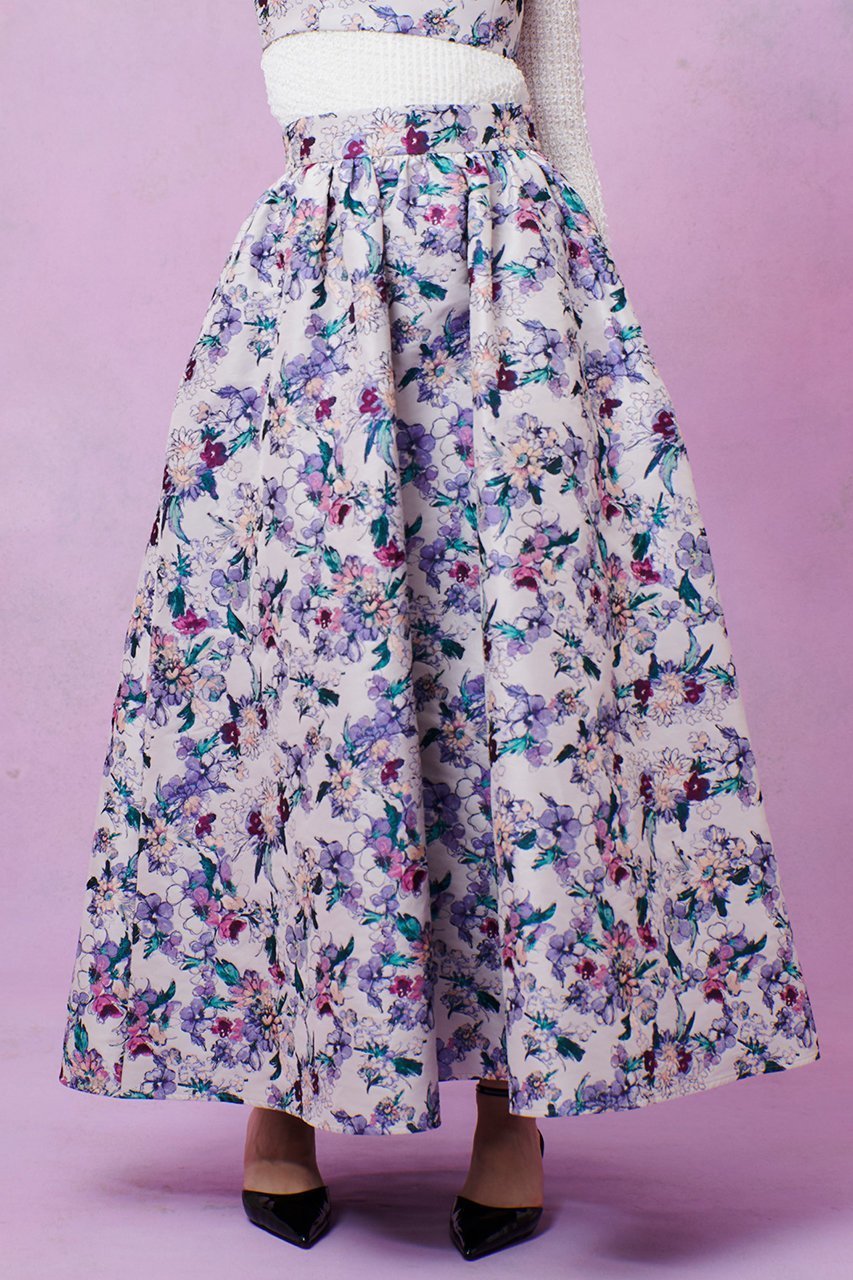 【アルアバイル/allureville】の【LOULOU WILLOUGHBY】LIMONTAフラワーJQ スカート 人気、トレンドファッション・服の通販 founy(ファニー) 　ファッション　Fashion　レディースファッション　Fashion for Women　スカート　Skirts　ロングスカート　Long Skirts / Maxi & Midi Skirts　イタリア　Italy　ジャカード／ジャガード　Jacquard, Woven Pattern　ファブリック　Fabric, Textile　フラワー　Flower, Floral　ロング　Long, Long-Length　エレガント 上品　Elegant　other-8|ID: prp329100004886820 ipo3291000000036486068