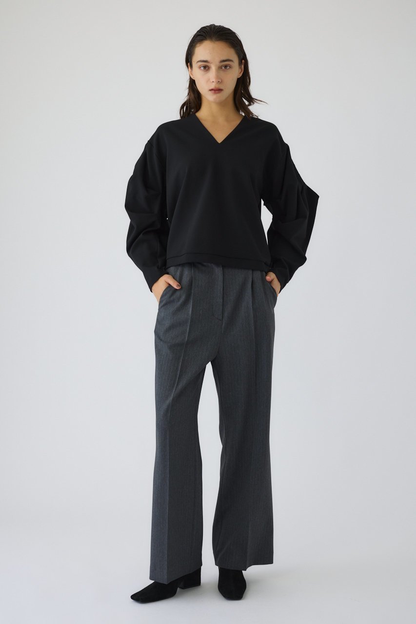 【リムアーク/RIM.ARK】のLeather like patch PT/パンツ 人気、トレンドファッション・服の通販 founy(ファニー) 　ファッション　Fashion　レディースファッション　Fashion for Women　パンツ　Pants & Trousers　カットソー　Cut and Sewn Top　シンプル　Simple, Minimal　フェイクレザー　Faux Leather, PU Leather　other-3|ID: prp329100004886832 ipo3291000000036486186