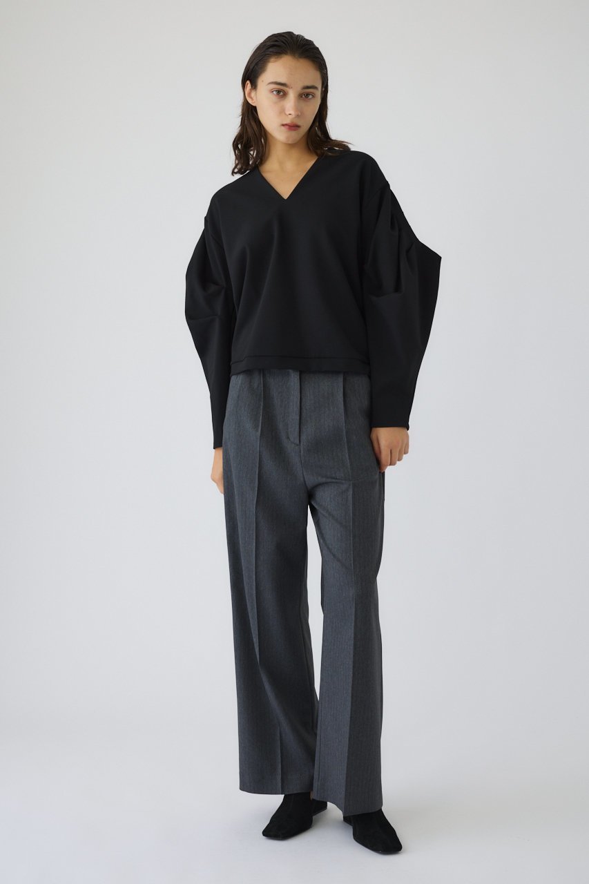 【リムアーク/RIM.ARK】のLeather like patch PT/パンツ 人気、トレンドファッション・服の通販 founy(ファニー) 　ファッション　Fashion　レディースファッション　Fashion for Women　パンツ　Pants & Trousers　カットソー　Cut and Sewn Top　シンプル　Simple, Minimal　フェイクレザー　Faux Leather, PU Leather　other-4|ID: prp329100004886832 ipo3291000000036486187