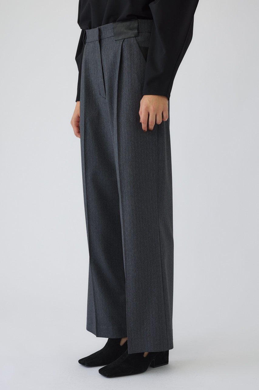 【リムアーク/RIM.ARK】のLeather like patch PT/パンツ 人気、トレンドファッション・服の通販 founy(ファニー) 　ファッション　Fashion　レディースファッション　Fashion for Women　パンツ　Pants & Trousers　カットソー　Cut and Sewn Top　シンプル　Simple, Minimal　フェイクレザー　Faux Leather, PU Leather　other-6|ID: prp329100004886832 ipo3291000000036486189