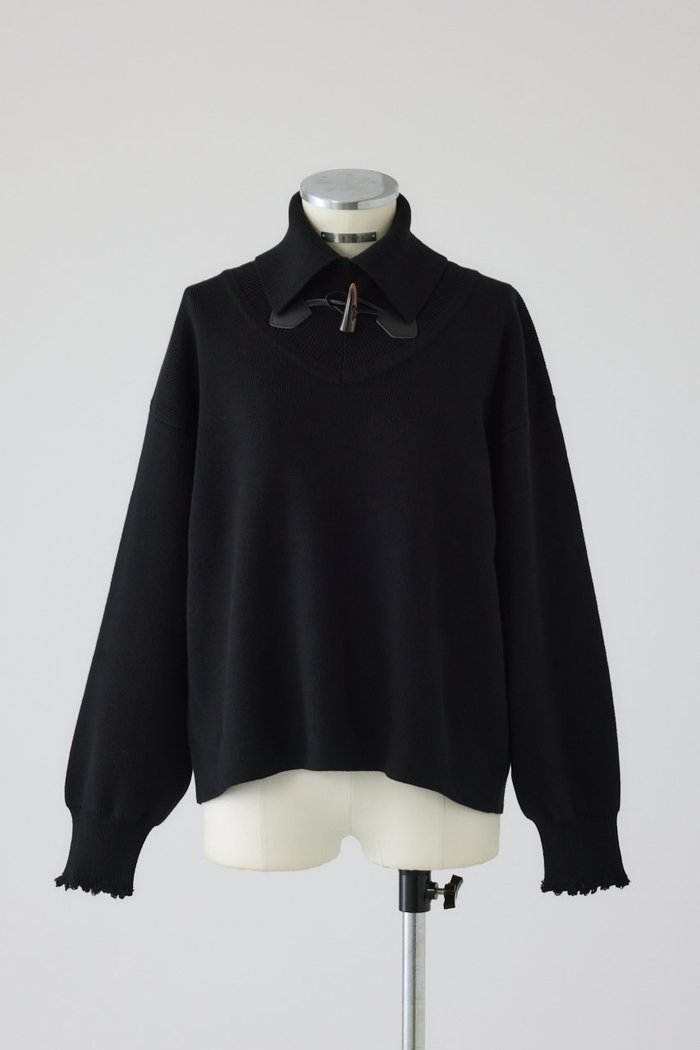 【リムアーク/RIM.ARK】のToggle motif knit tops/ニット インテリア・キッズ・メンズ・レディースファッション・服の通販 founy(ファウニー) https://founy.com/ ファッション Fashion レディースファッション Fashion for Women トップス・カットソー Cut & Sew Tops ニット Knit Tops & Sweaters カジュアルプルオーバー・ニットトップス Pullovers & Knit Tops / Casual Pullovers シンプル Simple, Minimal フロント Front, Front Design マニッシュ Mannish, Boyish 冬 Winter / This Winter |ID: prp329100004886833 ipo3291000000036518080