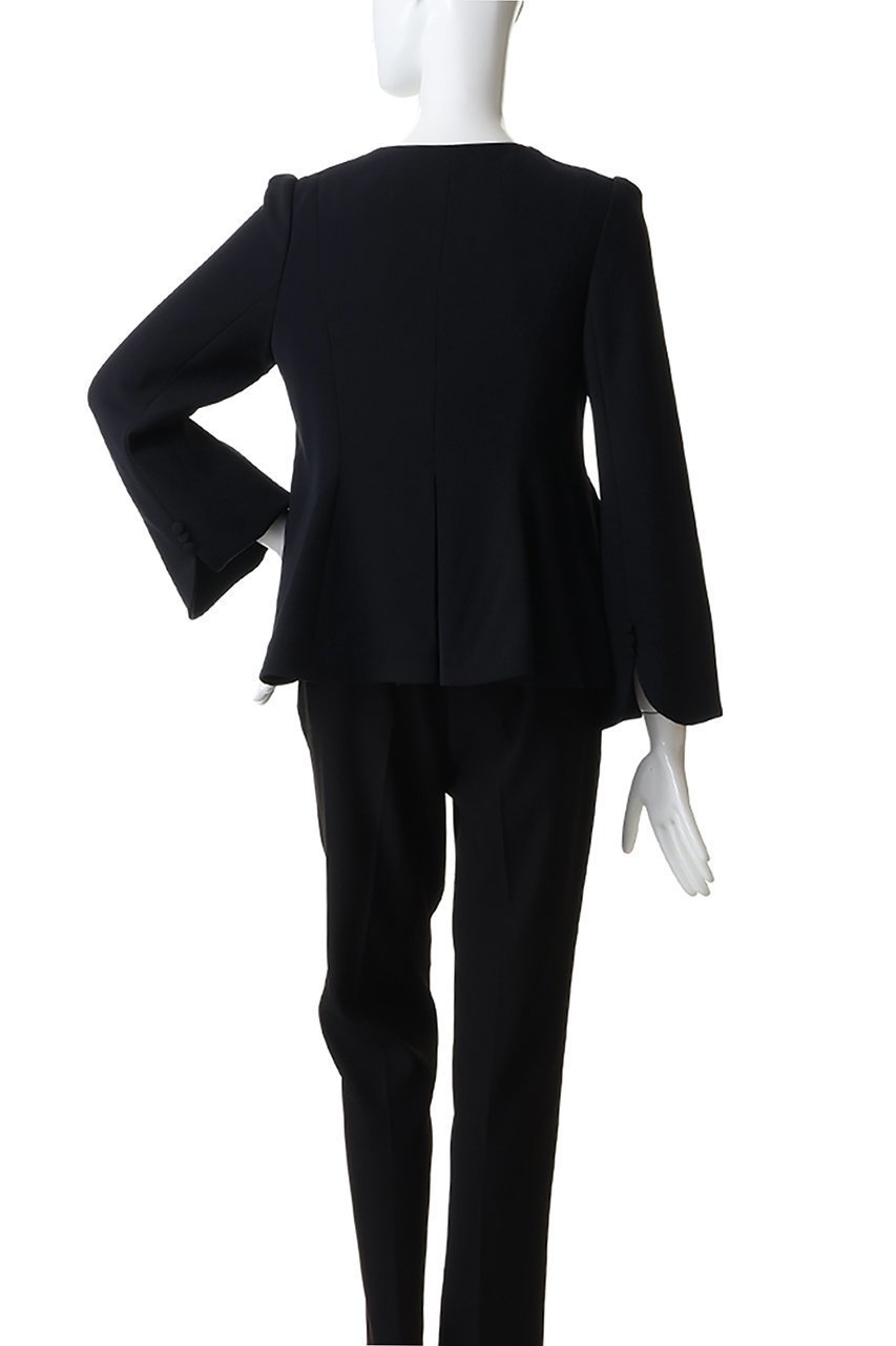 【ランバン オン ブルー/LANVIN en Bleu】のトリアセテートペプラムジャケット 人気、トレンドファッション・服の通販 founy(ファニー) 　ファッション　Fashion　レディースファッション　Fashion for Women　アウター　Coat / Outerwear Collection　レディースジャケット・軽アウター　Jackets　ジャケット　Jacket, Outerwear　スリーブ　Sleeve, Long Sleeve / Short Sleeve　フェミニン　Feminine, Girly　フロント　Front, Front Design　ペプラム　Peplum, Flared Hem　ロング　Long, Long-Length　other-4|ID: prp329100004886850 ipo3291000000036486334