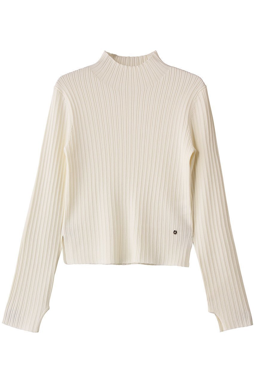 【ランバン オン ブルー/LANVIN en Bleu】のランダムリブハイネックニット インテリア・キッズ・メンズ・レディースファッション・服の通販 founy(ファニー) 　ファッション　Fashion　レディースファッション　Fashion for Women　トップス・カットソー　Cut & Sew Tops　ニット　Knit Tops & Sweaters　カジュアルプルオーバー・ニットトップス　Pullovers & Knit Tops / Casual Pullovers　コンパクト　Compact, Small Size　ハイネック　High Neck, Mock Neck　ランダム　Random, Irregular　ロング　Long, Long-Length　オフ|ID: prp329100004886856 ipo3291000000036486377