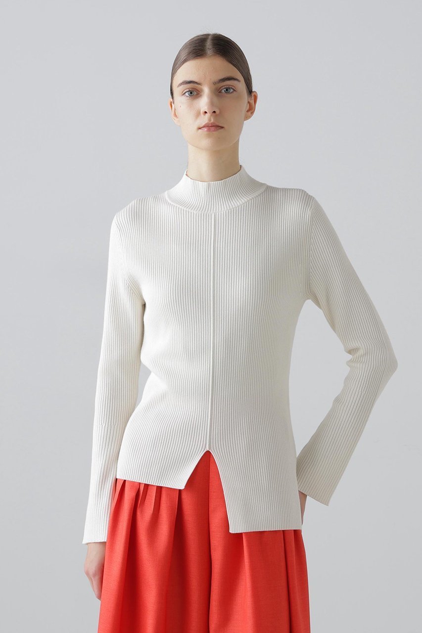 【アドーア/ADORE】のダブルリブニット 人気、トレンドファッション・服の通販 founy(ファニー) 　ファッション　Fashion　レディースファッション　Fashion for Women　トップス・カットソー　Cut & Sew Tops　ニット　Knit Tops & Sweaters　カジュアルプルオーバー・ニットトップス　Pullovers & Knit Tops / Casual Pullovers　アシンメトリー　Asymmetrical Style　エレガント 上品　Elegant　other-2|ID: prp329100004886867 ipo3291000000036486478