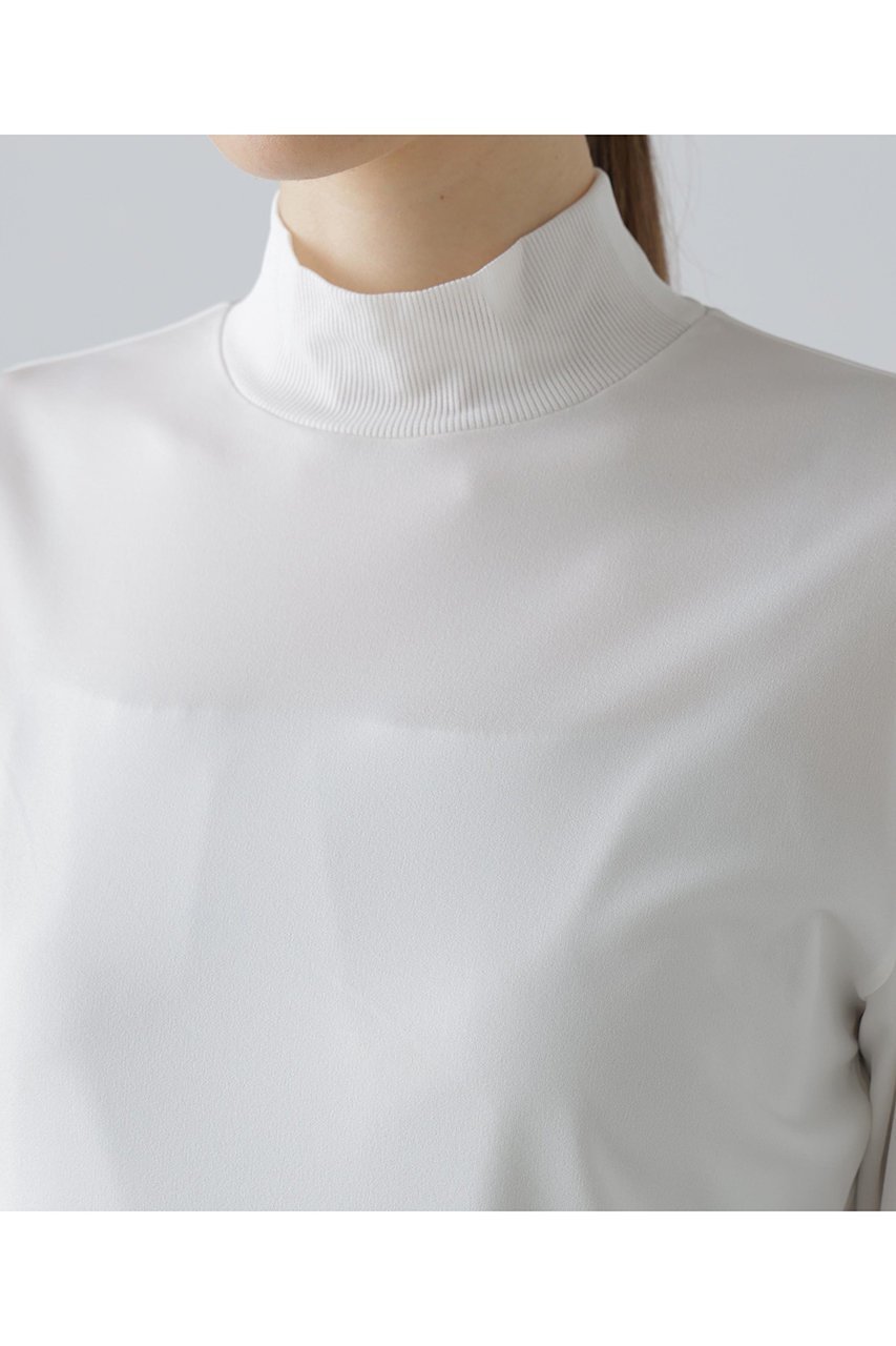 【アドーア/ADORE】のハイツイストスムーストップス 人気、トレンドファッション・服の通販 founy(ファニー) 　ファッション　Fashion　レディースファッション　Fashion for Women　トップス・カットソー　Cut & Sew Tops　シャツ・ブラウス・オフィスカジュアル　Elegant Blouses & Button-Ups　ロングTシャツ・Tシャツ　Longline T-Shirts & Tees　カットソー・ベーシックTシャツ　Cut-and-Sewn Tops / Stretch Tees & Basics　シンプル　Simple, Minimal　スリーブ　Sleeve, Long Sleeve / Short Sleeve　ダブル　Double, Double-Breasted　テレコ　Ribbed, Rib Stitch　ロング　Long, Long-Length　エレガント 上品　Elegant　other-6|ID: prp329100004886868 ipo3291000000036486492