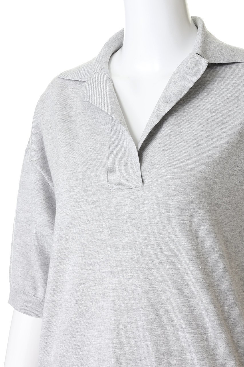 【マディソンブルー/MADISONBLUE】のSKIPPER HALF SLEEVE KNIT スキッパーH/Sニット 人気、トレンドファッション・服の通販 founy(ファニー) 　ファッション　Fashion　レディースファッション　Fashion for Women　トップス・カットソー　Cut & Sew Tops　ニット　Knit Tops & Sweaters　カジュアルプルオーバー・ニットトップス　Pullovers & Knit Tops / Casual Pullovers　インナー　Innerwear　スキッパー　Skipper, Open Collar　エレガント 上品　Elegant　半袖　Short Sleeve, Half Sleeve　定番　Standard, Basic Item　other-5|ID: prp329100004886902 ipo3291000000036486783