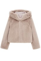 【レモンプレット/Lemonplet】のFAUX FUR BIEN HOODED SHORT JACKET 人気、トレンドファッション・服の通販 founy(ファニー) ファッション Fashion レディースファッション Fashion for Women アウター Coat / Outerwear Collection レディースジャケット・軽アウター Jackets ジャケット Jacket, Outerwear スタイリッシュ Stylish, Fashionable ビッグ Big, Oversized フェイクファー Faux Fur, Imitation Fur ポケット Pocket, Pocket Detail thumbnail BEIGE|ID: prp329100004886961 ipo3291000000036487237