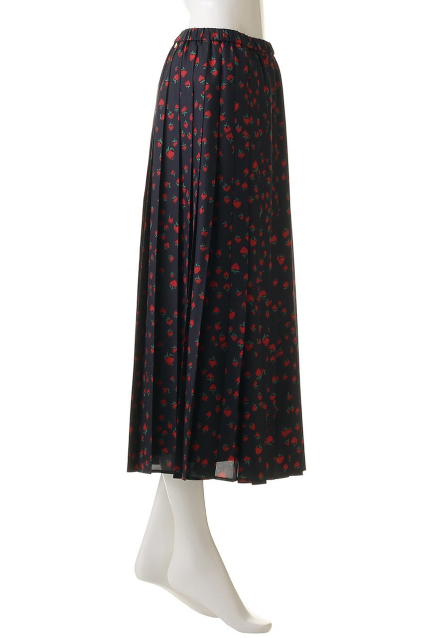 【ミュベール/MUVEIL】のイチゴプリントプリーツスカート 人気、トレンドファッション・服の通販 founy(ファニー) 　ファッション　Fashion　レディースファッション　Fashion for Women　スカート　Skirts　プリーツスカート / 上品フェミニンスタイル　Pleated Skirts　ロングスカート　Long Skirts / Maxi & Midi Skirts　おすすめ　Recommended / Our Picks　ジャケット　Jacket, Outerwear　セットアップ　Set-Up, Coordinated Outfit　プリント　Print, Printed Pattern　プリーツ　Pleats, Pleated　ベーシック　Basic, Essential　ロング　Long, Long-Length　エレガント 上品　Elegant　夏　Summer　春　Spring　S/S・春夏　SS, Spring/Summer, Warm Season　other-3|ID: prp329100004886962 ipo3291000000036487246