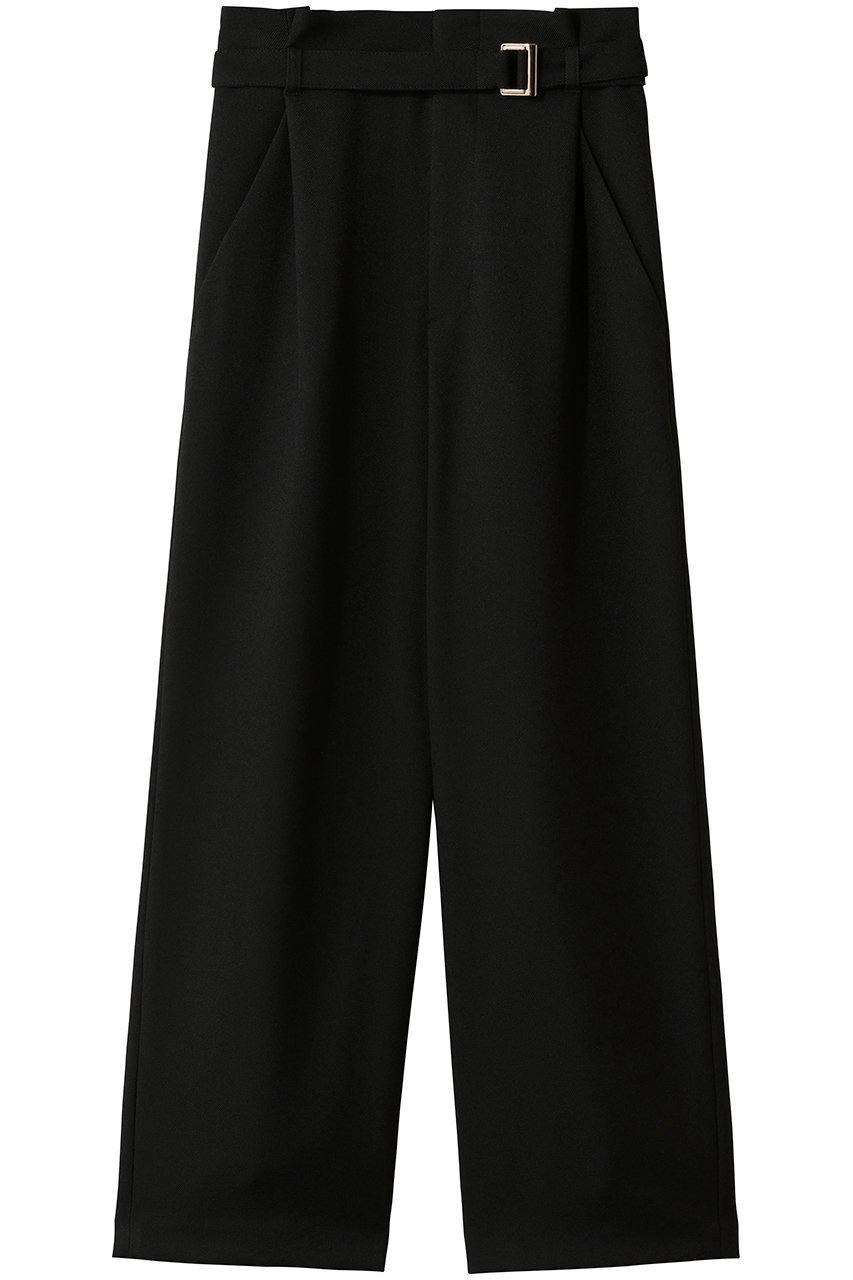 【アルアバイル/allureville】のウールライクフランネルヨークレスパンツ インテリア・キッズ・メンズ・レディースファッション・服の通販 founy(ファニー) 　ファッション　Fashion　レディースファッション　Fashion for Women　パンツ　Pants & Trousers　ワイド　Wide, Wide Fit　エレガント 上品　Elegant　A/W・秋冬　Autumn/Winter　ブラック|ID: prp329100004886969 ipo3291000000036487297