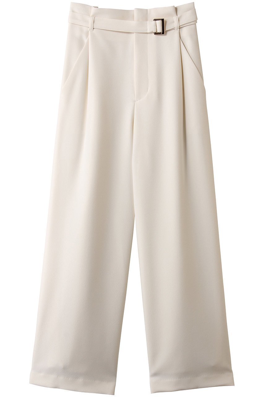 【アルアバイル/allureville】のウールライクフランネルヨークレスパンツ インテリア・キッズ・メンズ・レディースファッション・服の通販 founy(ファニー) 　ファッション　Fashion　レディースファッション　Fashion for Women　パンツ　Pants & Trousers　ワイド　Wide, Wide Fit　エレガント 上品　Elegant　A/W・秋冬　Autumn/Winter　オフホワイト|ID: prp329100004886969 ipo3291000000036487298