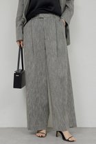 【ガリャルダガランテ/GALLARDAGALANTE】の【セットアップ対応】ダブルタックツイードパンツ 人気、トレンドファッション・服の通販 founy(ファニー) ファッション Fashion レディースファッション Fashion for Women セットアップ Matching Sets レディースパンツ・ボトムス Pants & Trousers / Bottoms パンツ Pants & Trousers カットソー Cut and Sewn Top サマー Summer, Summer Style セットアップ Set-Up, Coordinated Outfit ツイード Twill, Twill Weave ロング Long, Long-Length 定番 Standard, Basic Item thumbnail ブラック|ID: prp329100004886970 ipo3291000000036487304