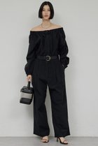 【ガリャルダガランテ/GALLARDAGALANTE】のオフショルオールインワン 人気、トレンドファッション・服の通販 founy(ファニー) ファッション Fashion レディースファッション Fashion for Women パンツ Pants & Trousers エレガント 上品 Elegant ギャザー Gathered, Ruffled ダウン Down, Puffer thumbnail ブラック|ID: prp329100004886972 ipo3291000000036487323