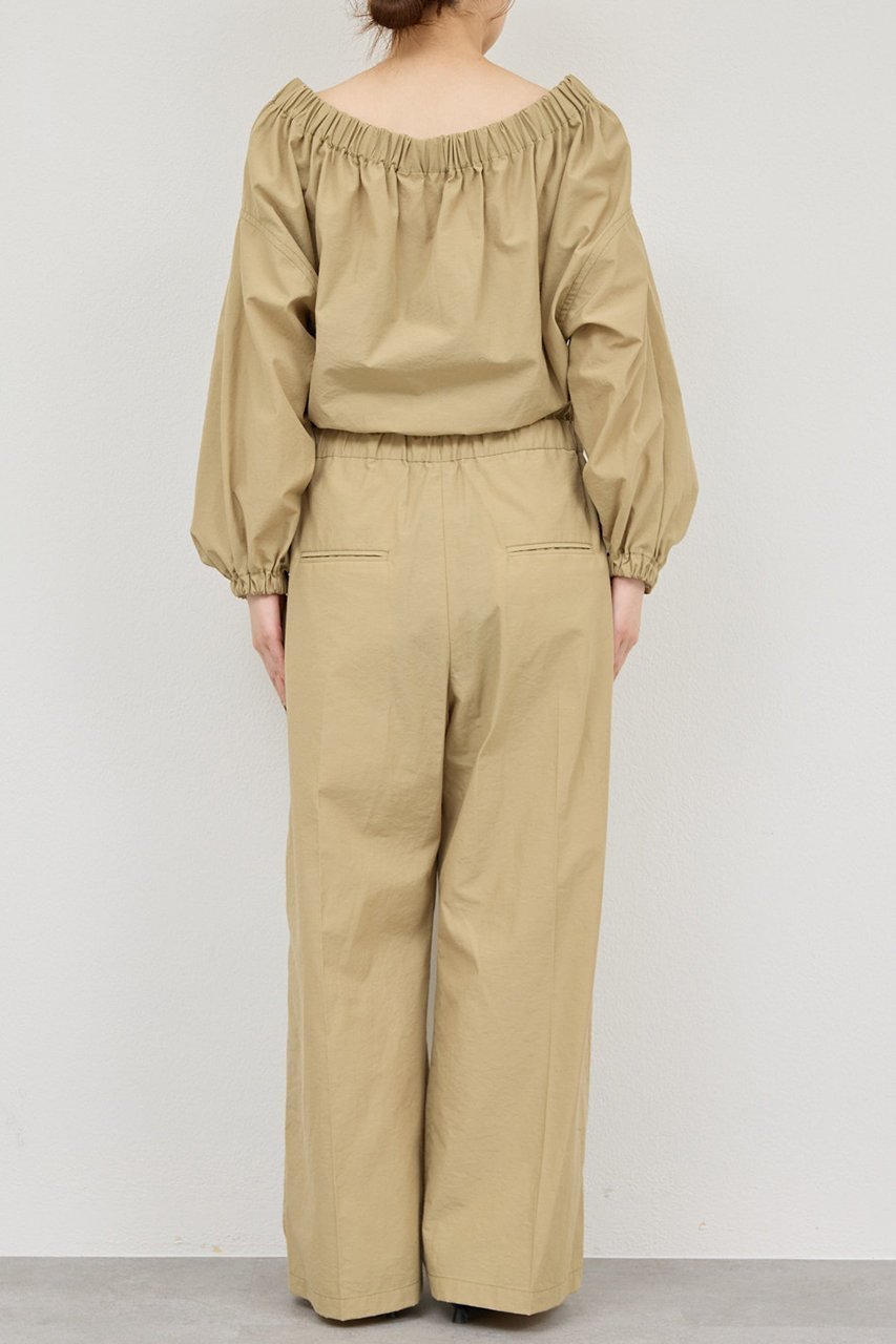 【ガリャルダガランテ/GALLARDAGALANTE】のオフショルオールインワン 人気、トレンドファッション・服の通販 founy(ファニー) 　ファッション　Fashion　レディースファッション　Fashion for Women　パンツ　Pants & Trousers　エレガント 上品　Elegant　ギャザー　Gathered, Ruffled　ダウン　Down, Puffer　other-7|ID: prp329100004886972 ipo3291000000036487330