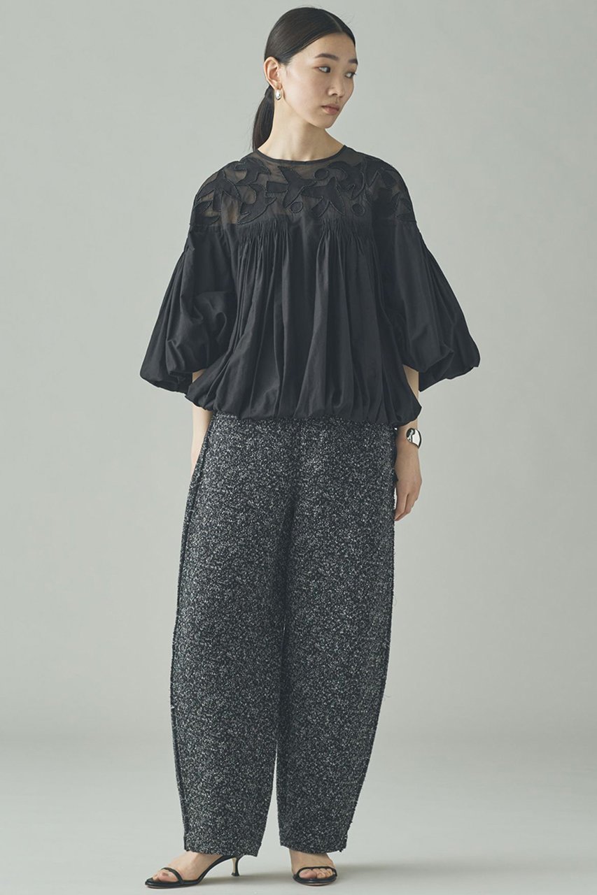 【カレンソロジー/Curensology】の〈C.S.G〉ネップツィードパンツ 人気、トレンドファッション・服の通販 founy(ファニー) 　ファッション　Fashion　レディースファッション　Fashion for Women　パンツ　Pants & Trousers　イタリア　Italy　ツイード　Twill, Twill Weave　ネップ　Nepp, Slub Yarn　フリンジ　Fringe, Tassel　モノトーン　Monotone, Black and White　other-8|ID: prp329100004886975 ipo3291000000036487358