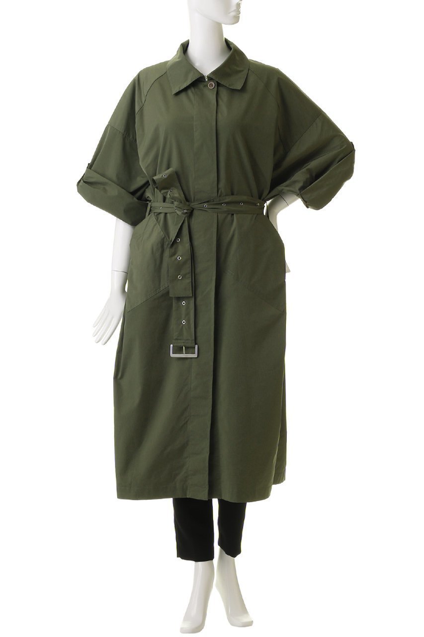 【コグ ザビッグスモーク/COGTHEBIGSMOKE】の49 HOLLY COAT 人気、トレンドファッション・服の通販 founy(ファニー) 　ファッション　Fashion　レディースファッション　Fashion for Women　アウター　Coat / Outerwear Collection　コート・ロングコート・ピーコート　Long Coats, Peacoats & More　クール　Cool, Chic　シンプル　Simple, Minimal　ストレッチ　Stretch, Stretchy Fabric　スリット　Slit, Slit Detail　ドレス　Dress, One-Piece　パッチ　Patch, Appliqué　フォルム　Silhouette, Form　ポケット　Pocket, Pocket Detail　ロング　Long, Long-Length　半袖　Short Sleeve, Half Sleeve　夏　Summer　other-7|ID: prp329100004887009 ipo3291000000036487640