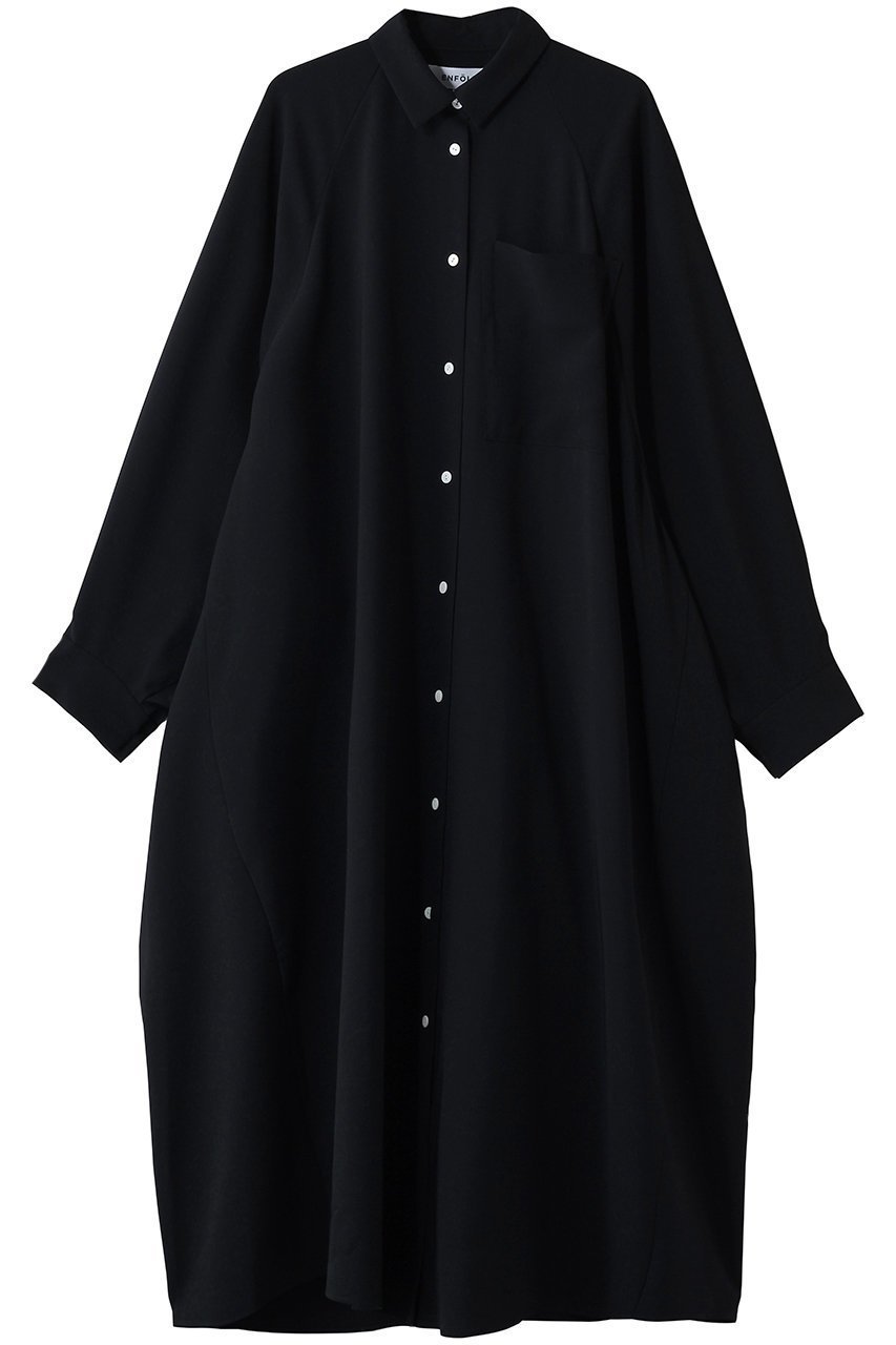 【エンフォルド/ENFOLD】のCIRCLE TUCK DRESS インテリア・キッズ・メンズ・レディースファッション・服の通販 founy(ファニー) 　ファッション　Fashion　レディースファッション　Fashion for Women　ワンピース　Dresses　フォーマル・パーティードレス・結婚式用ドレス　Elegant & Casual Dresses　チュニック　Tunic Tops & Dresses　アシンメトリー　Asymmetrical Style　スーツ　Suit, Formalwear　チュニック　Tunic, Long Top　ドレス　Dress, One-Piece　パターン　Pattern, Design Print　フォルム　Silhouette, Form　ロング　Long, Long-Length　切替　Switching, Contrast Panel　夏　Summer　ダークネイビー|ID: prp329100004887015 ipo3291000000036487694