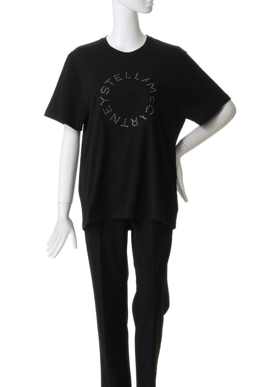 【ステラ マッカートニー/STELLA McCARTNEY】のハードウェアロゴボーイフレンドTシャツ 人気、トレンドファッション・服の通販 founy(ファニー) 　ファッション　Fashion　レディースファッション　Fashion for Women　トップス・カットソー　Cut & Sew Tops　シャツ・ブラウス・オフィスカジュアル　Elegant Blouses & Button-Ups　ロングTシャツ・Tシャツ　Longline T-Shirts & Tees　カットソー・ベーシックTシャツ　Cut-and-Sewn Tops / Stretch Tees & Basics　ショート　Short, Short Length　シンプル　Simple, Minimal　ジャケット　Jacket, Outerwear　スリーブ　Sleeve, Long Sleeve / Short Sleeve　デニム　Denim, Jeans Material　フロント　Front, Front Design　ボトム　Bottoms, Lower Wear　モダン　Modern, Contemporary　other-2|ID: prp329100004887020 ipo3291000000036487742
