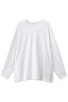 【エブール/ebure】の【店舗限定】ハイカウントプレーティング天竺 プルオーバーブラウス 人気、トレンドファッション・服の通販 founy(ファニー) ファッション Fashion レディースファッション Fashion for Women トップス・カットソー Cut & Sew Tops シャツ・ブラウス・オフィスカジュアル Elegant Blouses & Button-Ups カジュアルプルオーバー・ニットトップス Pullovers & Knit Tops / Casual Pullovers なめらか Smooth, Silky Texture カットソー Cut and Sewn Top シンプル Simple, Minimal ストレッチ Stretch, Stretchy Fabric スリット Slit, Slit Detail スリーブ Sleeve, Long Sleeve / Short Sleeve ロング Long, Long-Length エレガント 上品 Elegant |ID:prp329100004887021