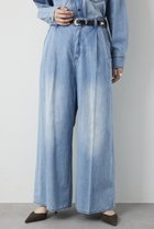 【ウィムガゼット/Whim Gazette】のライトオンスデニムパンツ 人気、トレンドファッション・服の通販 founy(ファニー) ファッション Fashion レディースファッション Fashion for Women パンツ Pants & Trousers デニムパンツ・ジーンズ・美脚デニム Denim Jeans & Pants ケミカル Chemical, Chemical Wash デニム Denim, Jeans Material パウダー Powder, Soft Tone フロント Front, Front Design ブリーチ Bleach, Washed Finish ユーズド Used, Vintage-Look リラックス Relax, Relaxed Fit ワイド Wide, Wide Fit おすすめ Recommended / Our Picks thumbnail インディゴブルー|ID: prp329100004887032 ipo3291000000036487836