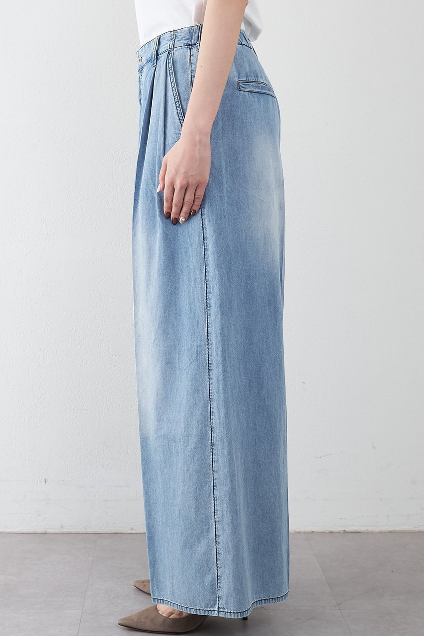 【ウィムガゼット/Whim Gazette】のライトオンスデニムパンツ 人気、トレンドファッション・服の通販 founy(ファニー) 　ファッション　Fashion　レディースファッション　Fashion for Women　パンツ　Pants & Trousers　デニムパンツ・ジーンズ・美脚デニム　Denim Jeans & Pants　ケミカル　Chemical, Chemical Wash　デニム　Denim, Jeans Material　パウダー　Powder, Soft Tone　フロント　Front, Front Design　ブリーチ　Bleach, Washed Finish　ユーズド　Used, Vintage-Look　リラックス　Relax, Relaxed Fit　ワイド　Wide, Wide Fit　おすすめ　Recommended / Our Picks　other-7|ID: prp329100004887032 ipo3291000000036487842