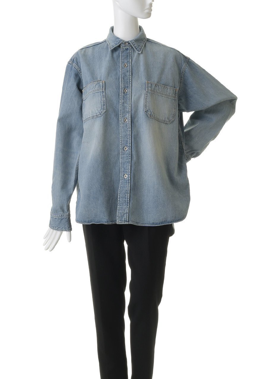 【シンゾーン/Shinzone】のVINTAGE FADEDデニムシャツ 人気、トレンドファッション・服の通販 founy(ファニー) 　ファッション　Fashion　レディースファッション　Fashion for Women　トップス・カットソー　Cut & Sew Tops　シャツ・ブラウス・オフィスカジュアル　Elegant Blouses & Button-Ups　スリーブ　Sleeve, Long Sleeve / Short Sleeve　デニム　Denim, Jeans Material　ポケット　Pocket, Pocket Detail　メタル　Metal, Metal Parts　ロング　Long, Long-Length　ワーク　Workwear, Utility Style　ヴィンテージ　Vintage Style　羽織　Haori, Light Jacket　other-2|ID: prp329100004887050 ipo3291000000036487996
