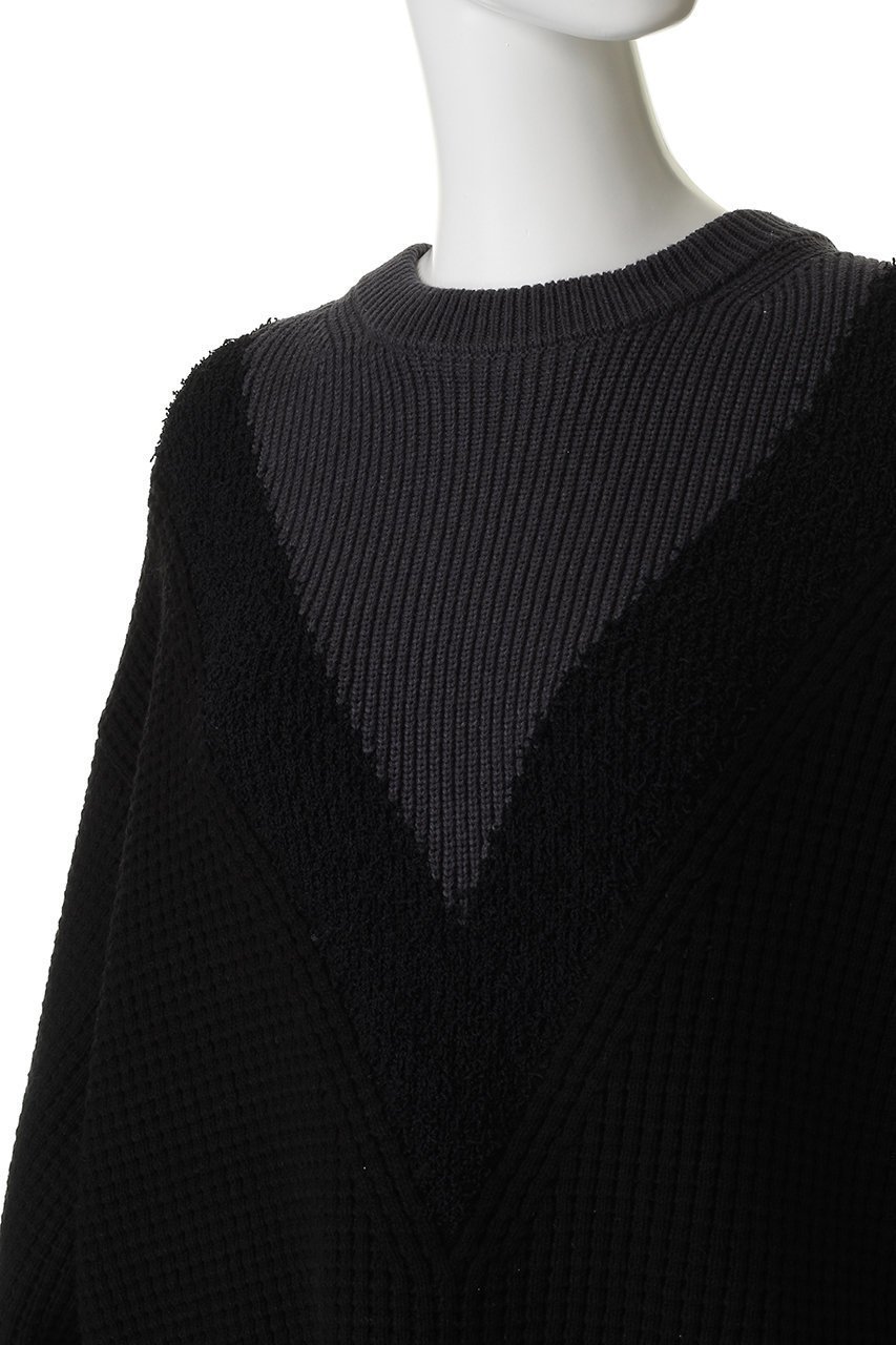 【メゾンスペシャル/MAISON SPECIAL】の【UNISEX】Prime-Over V切替ニットPO 大人の最旬トレンドファッション＆コーディネート founy(ファウニー) 　ファッション　Fashion　レディースファッション　Fashion for Women　トップス・カットソー　Cut & Sew Tops　ニット　Knit Tops & Sweaters　カジュアルプルオーバー・ニットトップス　Pullovers & Knit Tops / Casual Pullovers　ユニセックス　Unisex, Genderless　ショルダー　Shoulder, Shoulder Strap　シンプル　Simple, Minimal　ドロップ　Drop Shoulder, Dropped Style　ボトム　Bottoms, Lower Wear　切替　Switching, Contrast Panel　other-5|ID: prp329100004887059 ipo3291000000036519498