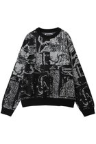 【メゾンスペシャル/MAISON SPECIAL】の【UNISEX】総柄JQDニット スカーフコラージュパターン BLK(ブラック)|ID: prp329100004887060 ipo3291000000036806962