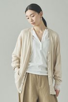 【カレンソロジー/Curensology】のファインコットンVネックカーディガン 人気、トレンドファッション・服の通販 founy(ファニー) ファッション Fashion レディースファッション Fashion for Women トップス・カットソー Cut & Sew Tops ニット Knit Tops & Sweaters カーディガン・羽織り Layered Style Cardigans Vネックトップス V-Neck Tops / V-Cut Neckline Shirts なめらか Smooth, Silky Texture イタリア Italy カーディガン Cardigan, Knitwear シンプル Simple, Minimal デニム Denim, Jeans Material ロング Long, Long-Length エレガント 上品 Elegant thumbnail アイボリー|ID: prp329100004887062 ipo3291000000036488089