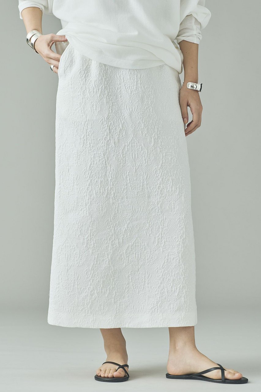 【カレンソロジー/Curensology】の〈C.S.G〉ジャカードタイトスカート 人気、トレンドファッション・服の通販 founy(ファニー) 　ファッション　Fashion　レディースファッション　Fashion for Women　スカート　Skirts　ロングスカート　Long Skirts / Maxi & Midi Skirts　おすすめ　Recommended / Our Picks　くるぶし　Ankle-Length　エレガント 上品　Elegant　キルティング　Quilted, Quilting　サテン　Satin, Glossy Fabric　シアー　Sheer, See-Through　シルク　Silk, 100% Silk　ジャカード／ジャガード　Jacquard, Woven Pattern　スリット　Slit, Slit Detail　ソックス　Socks, Hosiery　フランス　France, French　ロング　Long, Long-Length　 other-1|ID: prp329100004887064 ipo3291000000036488107