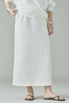 【カレンソロジー/Curensology】の〈C.S.G〉ジャカードタイトスカート 人気、トレンドファッション・服の通販 founy(ファニー) ファッション Fashion レディースファッション Fashion for Women スカート Skirts ロングスカート Long Skirts / Maxi & Midi Skirts おすすめ Recommended / Our Picks くるぶし Ankle-Length エレガント 上品 Elegant キルティング Quilted, Quilting サテン Satin, Glossy Fabric シアー Sheer, See-Through シルク Silk, 100% Silk ジャカード／ジャガード Jacquard, Woven Pattern スリット Slit, Slit Detail ソックス Socks, Hosiery フランス France, French ロング Long, Long-Length thumbnail ホワイト|ID: prp329100004887064 ipo3291000000036488108