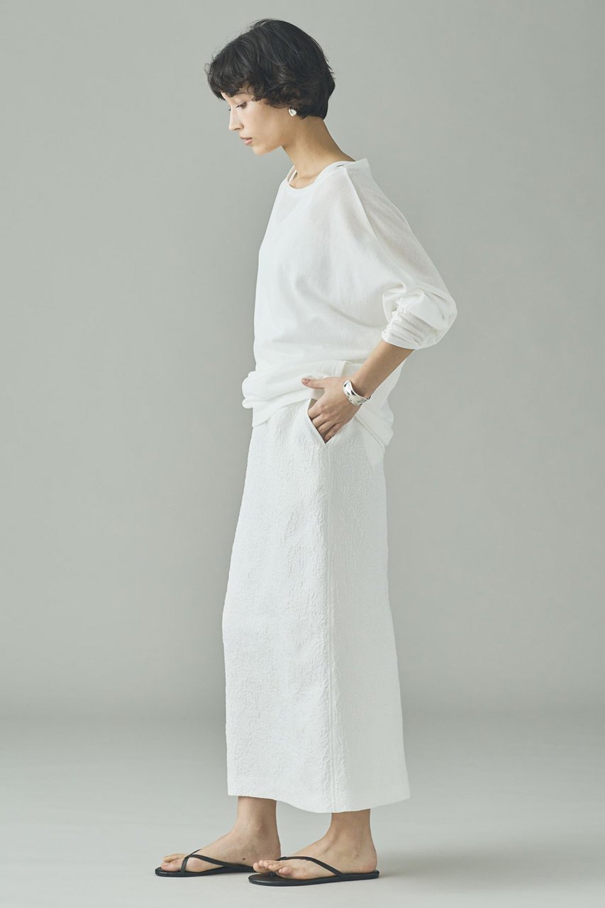 【カレンソロジー/Curensology】の〈C.S.G〉ジャカードタイトスカート 人気、トレンドファッション・服の通販 founy(ファニー) 　ファッション　Fashion　レディースファッション　Fashion for Women　スカート　Skirts　ロングスカート　Long Skirts / Maxi & Midi Skirts　おすすめ　Recommended / Our Picks　くるぶし　Ankle-Length　エレガント 上品　Elegant　キルティング　Quilted, Quilting　サテン　Satin, Glossy Fabric　シアー　Sheer, See-Through　シルク　Silk, 100% Silk　ジャカード／ジャガード　Jacquard, Woven Pattern　スリット　Slit, Slit Detail　ソックス　Socks, Hosiery　フランス　France, French　ロング　Long, Long-Length　other-7|ID: prp329100004887064 ipo3291000000036488114