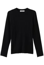 【エブール/ebure】のハイゲージファインリブ クルーネックニットプルオーバー ブラック|ID: prp329100004887117 ipo3291000000036808252