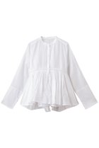 【マリリンムーン/MARILYN MOON】のシアースターチドコットンレースフレアブラウス 人気、トレンドファッション・服の通販 founy(ファニー) ファッション Fashion レディースファッション Fashion for Women トップス・カットソー Cut & Sew Tops シャツ・ブラウス・オフィスカジュアル Elegant Blouses & Button-Ups おすすめ Recommended / Our Picks インド Indian Textile ギャザー Gathered, Ruffled シアー Sheer, See-Through スリーブ Sleeve, Long Sleeve / Short Sleeve モダン Modern, Contemporary レース Lace, Lace Fabric ロング Long, Long-Length thumbnail ホワイト|ID: prp329100004887124 ipo3291000000036488603