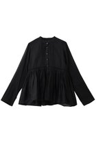 【マリリンムーン/MARILYN MOON】のシアースターチドコットンレースフレアブラウス 人気、トレンドファッション・服の通販 founy(ファニー) ファッション Fashion レディースファッション Fashion for Women トップス・カットソー Cut & Sew Tops シャツ・ブラウス・オフィスカジュアル Elegant Blouses & Button-Ups おすすめ Recommended / Our Picks インド Indian Textile ギャザー Gathered, Ruffled シアー Sheer, See-Through スリーブ Sleeve, Long Sleeve / Short Sleeve モダン Modern, Contemporary レース Lace, Lace Fabric ロング Long, Long-Length thumbnail ブラック|ID: prp329100004887124 ipo3291000000036488604