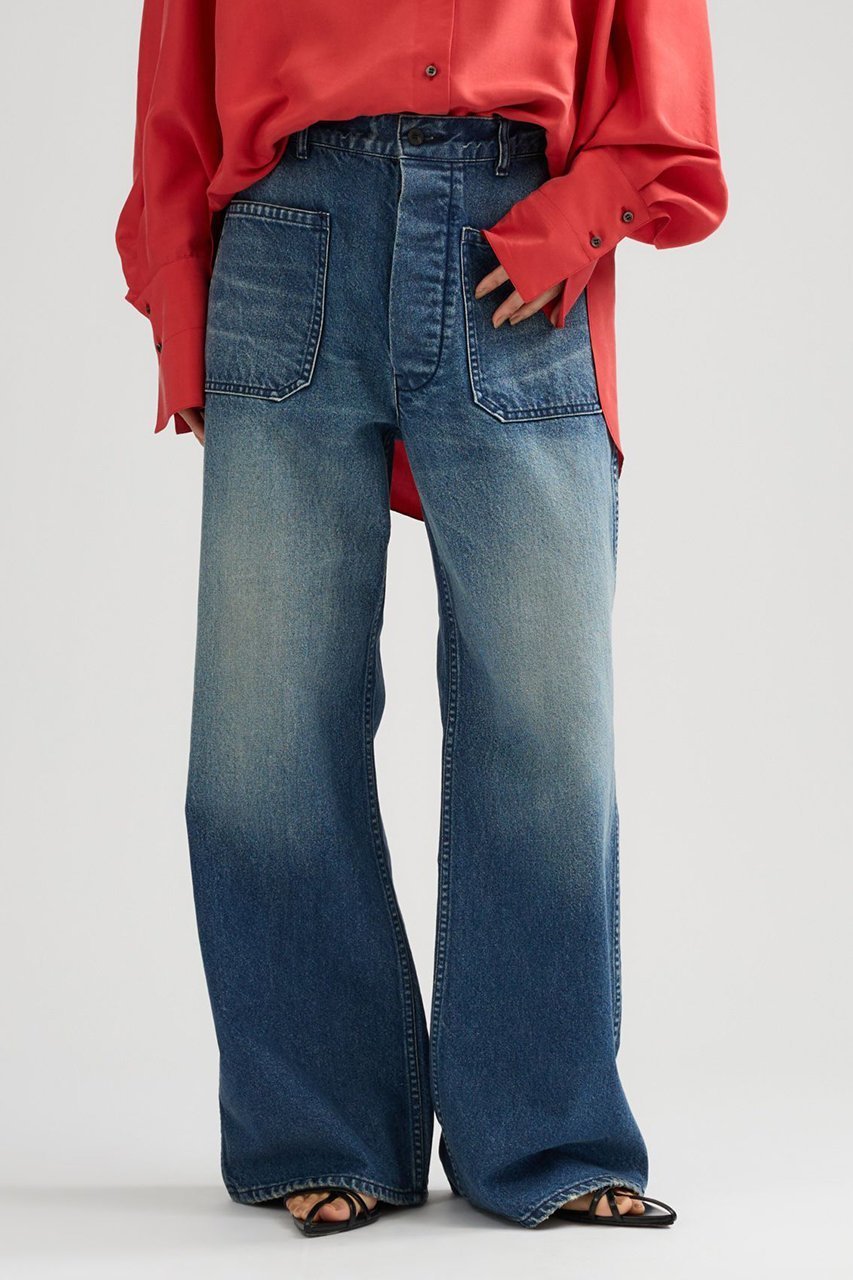 【カオス/Chaos】の【WHY NOT NOW】ユーティリティデニム インテリア・キッズ・メンズ・レディースファッション・服の通販 founy(ファニー) 　ファッション　Fashion　レディースファッション　Fashion for Women　パンツ　Pants & Trousers　デニムパンツ・ジーンズ・美脚デニム　Denim Jeans & Pants　デニム　Denim, Jeans Material　ミリタリー　Military, Army Style　モダン　Modern, Contemporary　ヴィンテージ　Vintage Style　ヴィンテージブルー|ID: prp329100004887142 ipo3291000000036488759