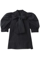 【コルコバード/CORCOVADO】のコットンシルクシアーチェックブラウス 人気、トレンドファッション・服の通販 founy(ファニー) ファッション Fashion レディースファッション Fashion for Women トップス・カットソー Cut & Sew Tops シャツ・ブラウス・オフィスカジュアル Elegant Blouses & Button-Ups インナー Innerwear キャミソール Camisole, Spaghetti Strap Top シアー Sheer, See-Through ショート Short, Short Length シルク Silk, 100% Silk スリーブ Sleeve, Long Sleeve / Short Sleeve チェック Check, Plaid, Tartan フェミニン Feminine, Girly リボン Ribbon, Bow エレガント 上品 Elegant thumbnail ネイビー|ID: prp329100004887150 ipo3291000000036488829