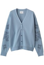 【ミディウミソリッド/MIDIUMISOLID】のflower jacquard C/D カーディガン 人気、トレンドファッション・服の通販 founy(ファニー) ファッション Fashion レディースファッション Fashion for Women トップス・カットソー Cut & Sew Tops ニット Knit Tops & Sweaters カーディガン・羽織り Layered Style Cardigans カーディガン Cardigan, Knitwear シアー Sheer, See-Through シンプル Simple, Minimal ジャカード／ジャガード Jacquard, Woven Pattern スリーブ Sleeve, Long Sleeve / Short Sleeve フェミニン Feminine, Girly フラワー Flower, Floral モチーフ Motif, Design Theme ロング Long, Long-Length エレガント 上品 Elegant thumbnail l.blue|ID: prp329100004887156 ipo3291000000036488877