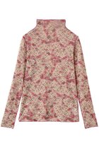 【ルール ロジェット/leur logette】のフォレストフラワープリントチュールトップス 人気、トレンドファッション・服の通販 founy(ファニー) ファッション Fashion レディースファッション Fashion for Women トップス・カットソー Cut & Sew Tops シャツ・ブラウス・オフィスカジュアル Elegant Blouses & Button-Ups ロングTシャツ・Tシャツ Longline T-Shirts & Tees カットソー・ベーシックTシャツ Cut-and-Sewn Tops / Stretch Tees & Basics 花柄・フラワープリント・モチーフ Floral Prints & Motifs / Flower Pattern Tops スリーブ Sleeve, Long Sleeve / Short Sleeve ハイネック High Neck, Mock Neck フィット Fit, Slim Fit プリント Print, Printed Pattern ボトム Bottoms, Lower Wear ロング Long, Long-Length エレガント 上品 Elegant 定番 Standard, Basic Item 新作・新入荷 New Arrivals / New In thumbnail ピンク|ID: prp329100004887166 ipo3291000000036488971