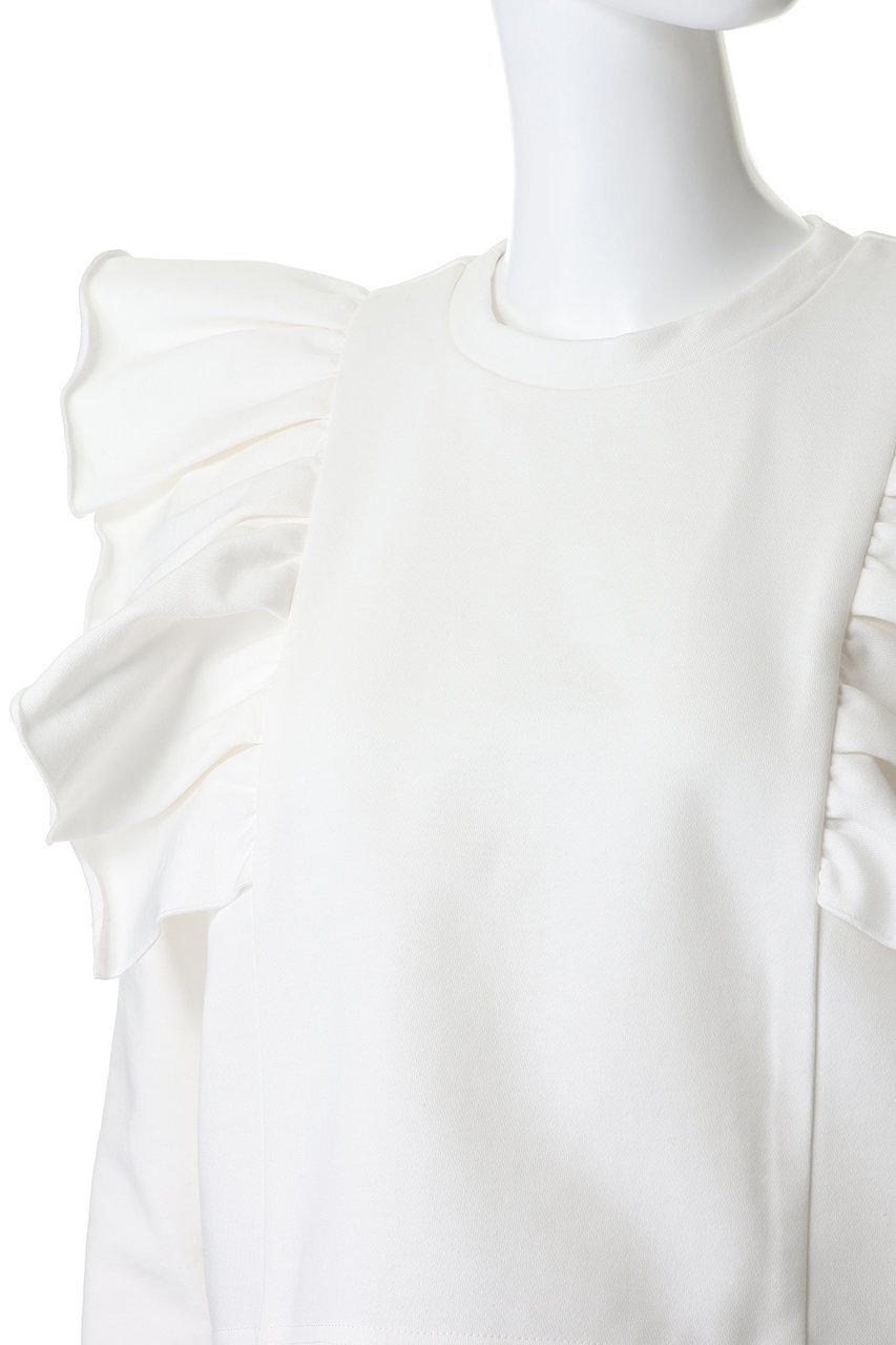 【ティアラ/Tiara】のフリルスウェット 大人の最旬トレンドファッション＆コーディネート founy(ファウニー) 　ファッション　Fashion　レディースファッション　Fashion for Women　トップス・カットソー　Cut & Sew Tops　シャツ・ブラウス・オフィスカジュアル　Elegant Blouses & Button-Ups　レディースパーカー・カジュアルフーディー　Casual Hoodies & Sweatshirts　ロングTシャツ・Tシャツ　Longline T-Shirts & Tees　スウェット・クルーネックトップス　Sweatshirts & Crewnecks / Relaxed Fit Sweat Tops　カットソー・ベーシックTシャツ　Cut-and-Sewn Tops / Stretch Tees & Basics　おすすめ　Recommended / Our Picks　クロップド　Cropped, Short Length　スウェット / スエット　Sweatshirt, Sweatwear　フェミニン　Feminine, Girly　フリル　Frill, Ruffle　再入荷　Restock / Back in Stock　other-5|ID: prp329100004887169 ipo3291000000037021144