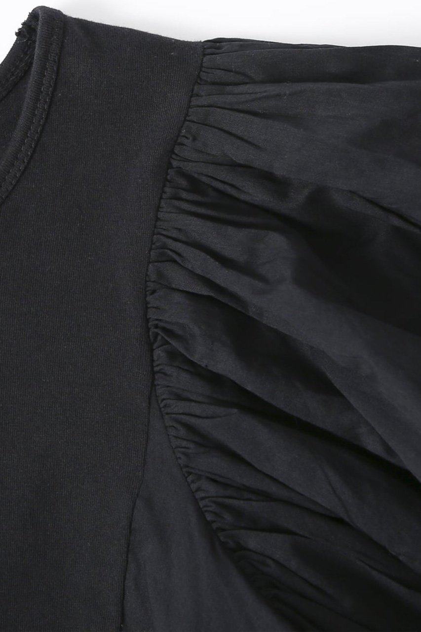 【アユーシ/AAYUSHI】のフリルヘムパフスリーブトップス 人気、トレンドファッション・服の通販 founy(ファニー) 　ファッション　Fashion　レディースファッション　Fashion for Women　トップス・カットソー　Cut & Sew Tops　シャツ・ブラウス・オフィスカジュアル　Elegant Blouses & Button-Ups　ロングTシャツ・Tシャツ　Longline T-Shirts & Tees　カットソー・ベーシックTシャツ　Cut-and-Sewn Tops / Stretch Tees & Basics　インド　Indian Textile　ギャザー　Gathered, Ruffled　ショート　Short, Short Length　シルク　Silk, 100% Silk　シンプル　Simple, Minimal　スリーブ　Sleeve, Long Sleeve / Short Sleeve　なめらか　Smooth, Silky Texture　フレア　Flare, Flared　ブラウジング　Blouson Silhouette, Cinched Waist　新作・新入荷　New Arrivals / New In　other-5|ID: prp329100004887170 ipo3291000000036489004